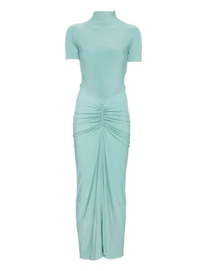 ALAÏA ALAÏA JERSEY DRAPED DRESS