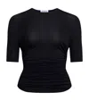 Alaïa Alaia Pleats T-shirt In Black