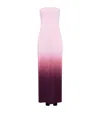 Alaïa Womens Aubergine Layered Strapless Stretch-woven Jumpsuit In Purple