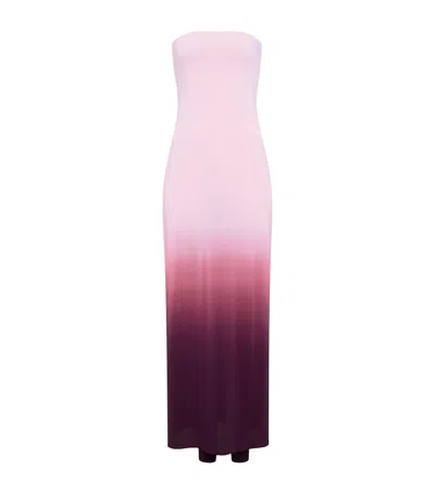 Alaïa Jersey Layered Jumpsuit In Purple