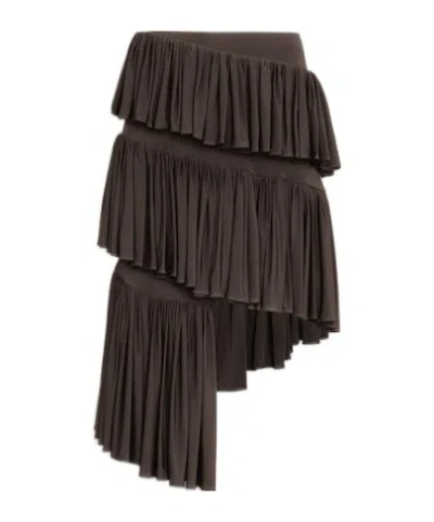 ALAÏA RUFFLE MINI SKIRT
