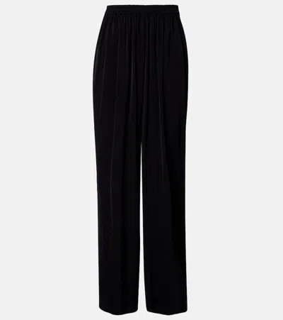 Alaïa Jersey Straight Pants In Black