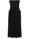 Alaïa Strapless Pipe Maxi Dress In Black