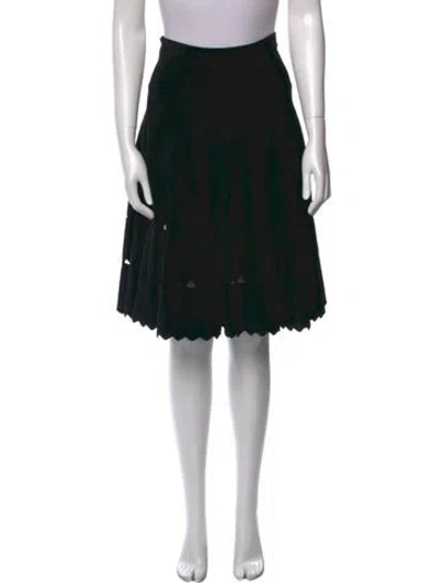 Pre-owned Alaïa Knee-length Skirt In Black
