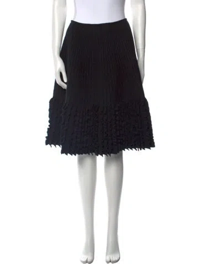 Pre-owned Alaïa Knee-length Skirt In Black