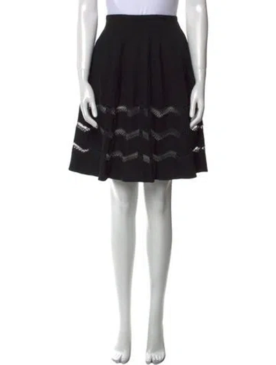 Pre-owned Alaïa Knee-length Skirt In Black