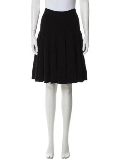 Pre-owned Alaïa Knee-length Skirt In Black