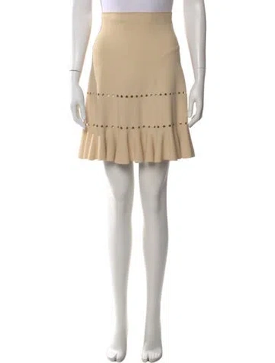 Pre-owned Alaïa Knee-length Skirt In Neutral
