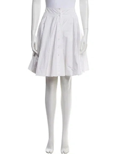 Pre-owned Alaïa Knee-length Skirt In White