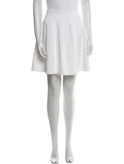 Pre-owned Alaïa Knee-length Skirt In White
