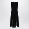 Alaïa Alaia Black Knit Dress With Ruches Women In Black