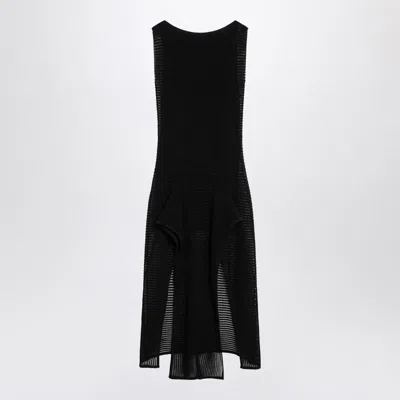 ALAÏA ALAÏA KNIT DRESS WITH RUCHES
