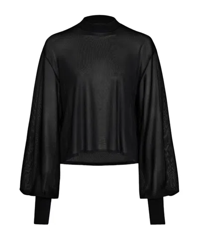 Alaïa Knit Loose Jumper In Black