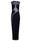 Alaïa Womens Noir Alaia Molded Sleeveless Woven Maxi Dress In Black