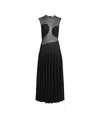 Alaïa Paneled Maxi Dress In Black