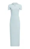 ALAÏA KNIT POLO MIDI DRESS