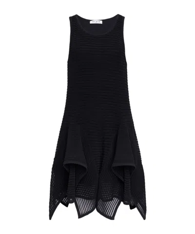 Alaïa Knit Short Ruffle Dress