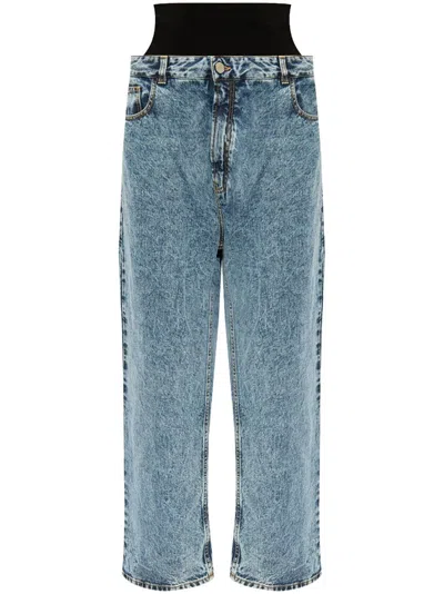 Alaïa Alaia Knitted Band Denim Jeans
