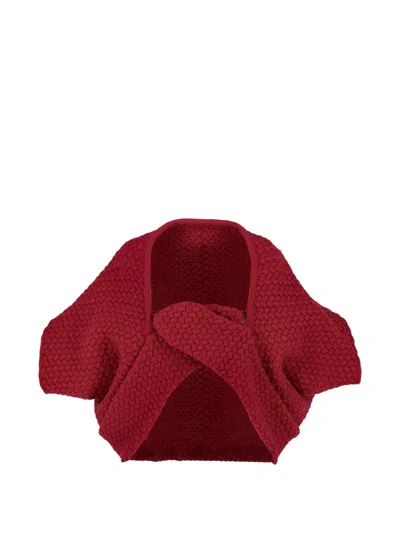 Pre-owned Alaïa Knitted Bolero In Red