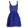 Alaïa Sleeveless Minidress In Blue