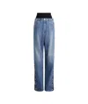 Alaïa Knitted Jeans In Blue