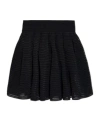 Alaïa Knitted Miniskirt In Black