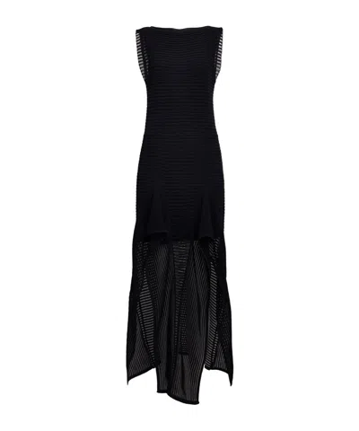 Alaïa \ Knitted Short Ruffled Dress