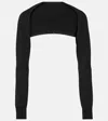 Alaïa Knitted Shrug In Black