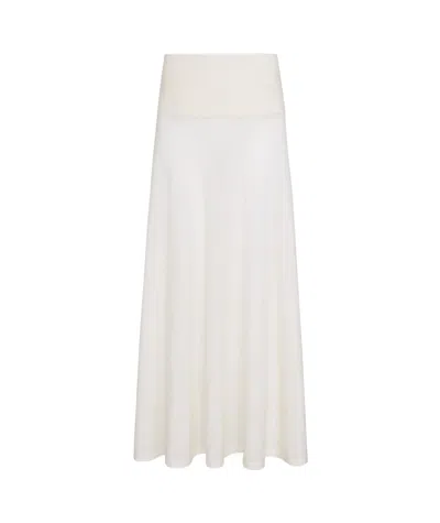 ALAÏA ALAÏA FLUID KNITTED MAXI SKIRT