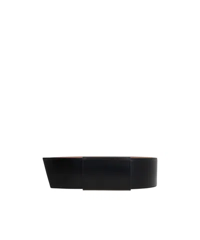 Alaïa Knot Leather Belt In Black