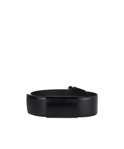 Alaïa Knot Leather Belt In Black