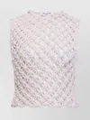 Alaïa Alaia White Knotted Sleeveless Tank Top Women In White