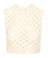 Alaïa Alaia White Knotted Sleeveless Tank Top Women