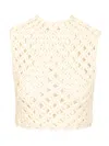 Alaïa Alaia White Knotted Sleeveless Tank Top Women