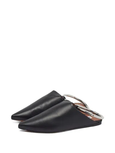 Pre-owned Alaïa La Babouche Ankle-cuff Mules In Black
