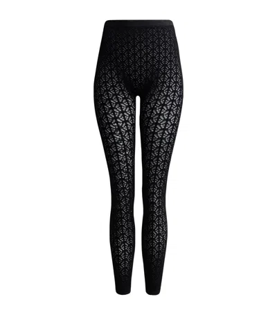 Alaïa Lace Leggings In Black