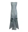 Alaïa Ladder-knit Maxi Dress In Green
