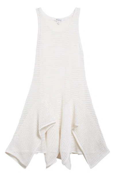 Alaïa Ladder Stitch Dress In White