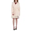 ALAÏA ALAIA LADIES IVORY OPENWORK PEA COAT