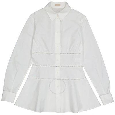 Alaïa Alaia Ladies White Japanese Poplin Corset Shirt