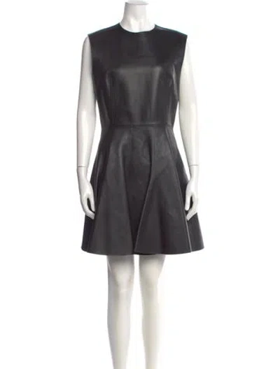 Pre-owned Alaïa Lambskin Mini Dress W/ Tags In Gray