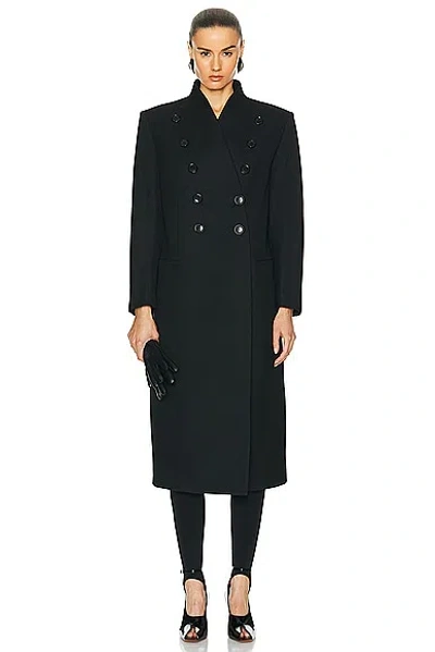 Alaïa Large Coat In Black