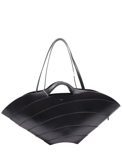 Alaïa Large Khaima Tote Bag (authentic Pre-loved) In Black