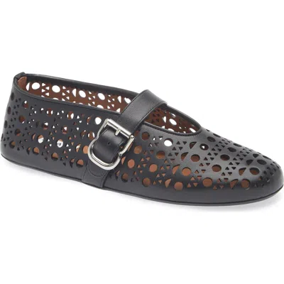 Alaïa Laser Cut Ballet Flat In Multi
