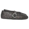 Alaïa Alaia Laser-cut Vienne Ballet Flats In Black Leather In Black