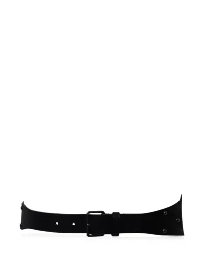 Pre-owned Alaïa Laser-cut Bustier Waist Belt In Black