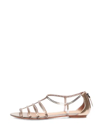 Pre-owned Alaïa Laser-cut Strap Sandals In Pink