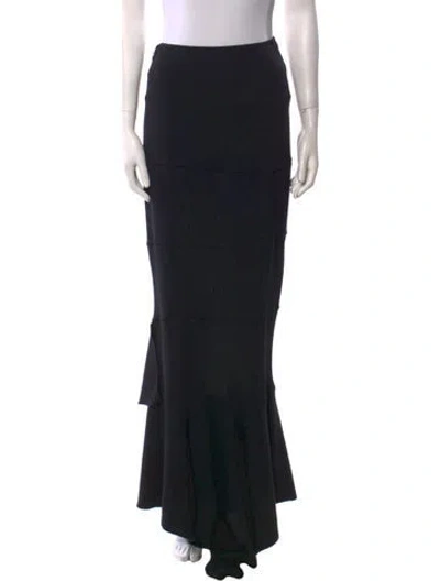 Pre-owned Alaïa Late 2000's - Early 2010's Long Skirt In Black