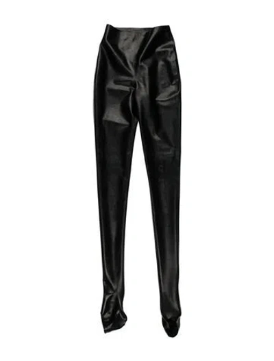 Pre-owned Alaïa Latex Skinny Leg Pants In Black