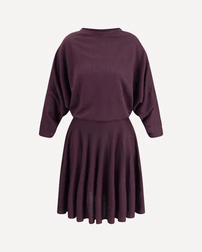 Alaïa Layered Dress In Purple